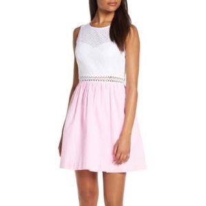 NWT Lilly Pulitzer Alivia Dress white pink size 2